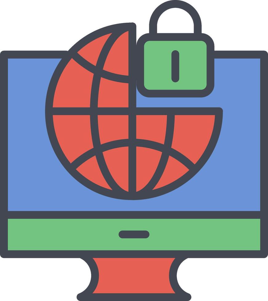 Internet Security Vector Icon