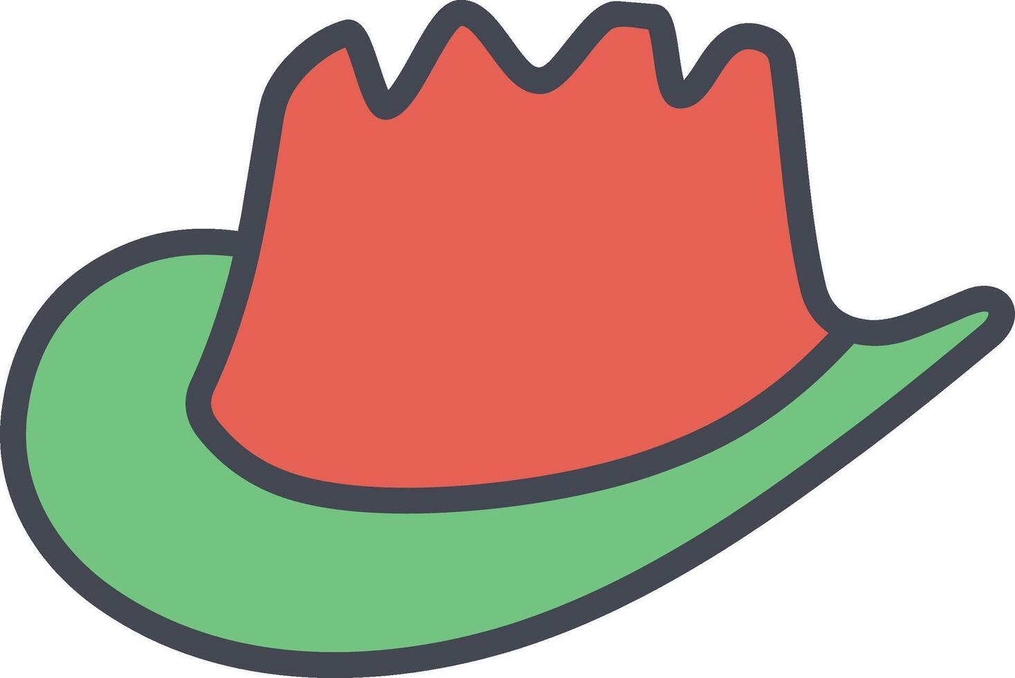 icono de vector de sombrero de vaquero