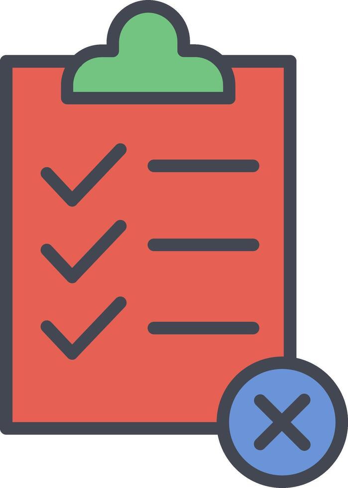 Rejected Vector Icon
