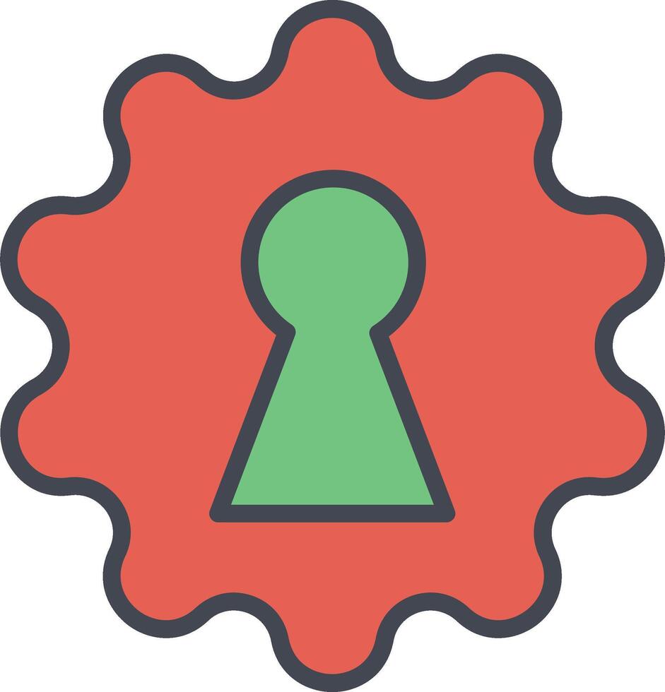 Key Hole Vector Icon