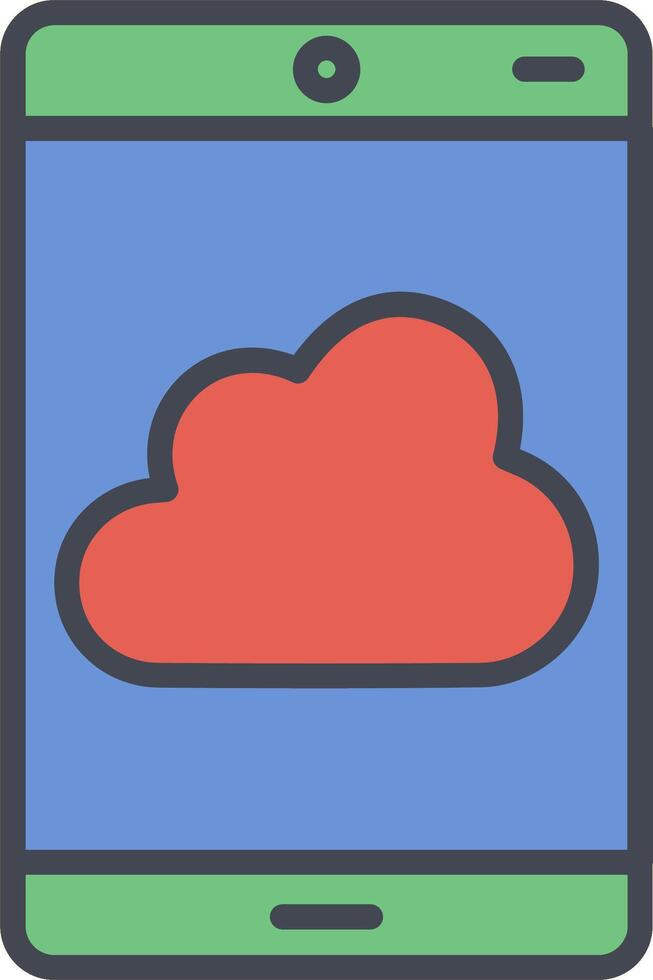 icono de vector de nube