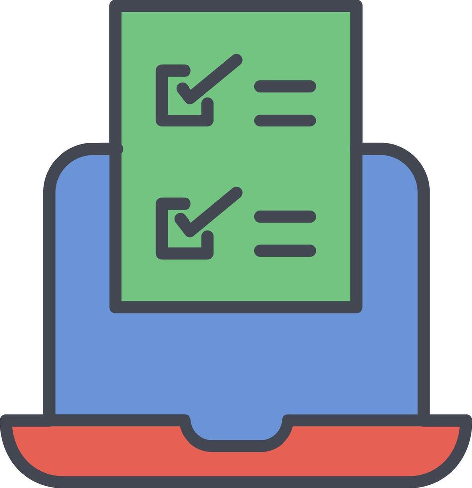 Online Test Vector Icon