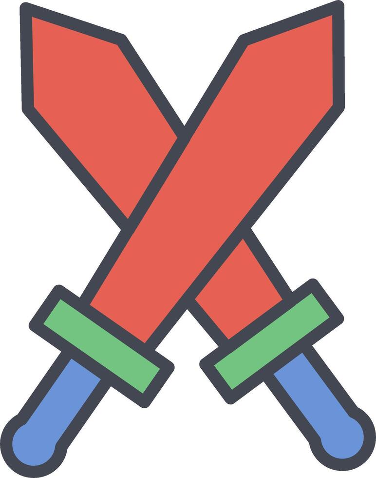 Two Swords Vector Icon