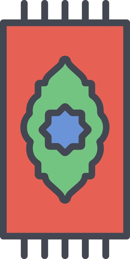 Prayer Rug Vector Icon