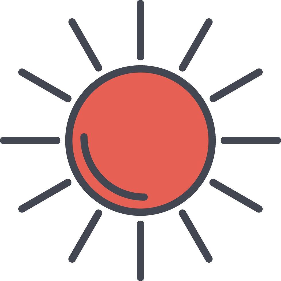 Sun II Vector Icon