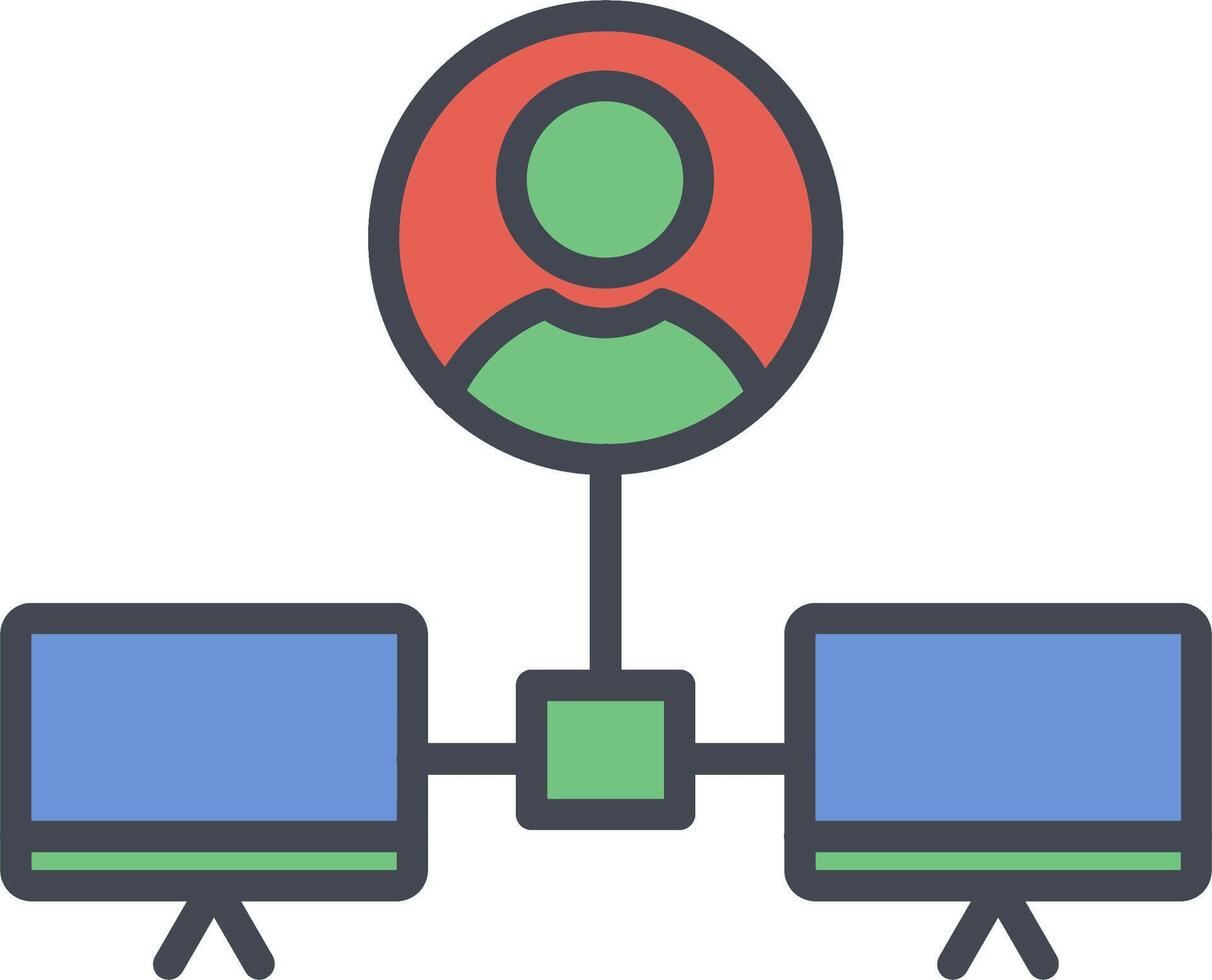 Company Network Vector Icon