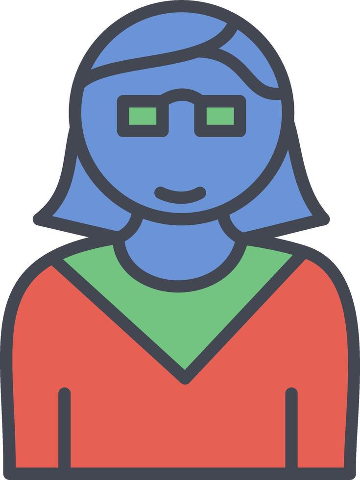 Female Professor Vector Icon