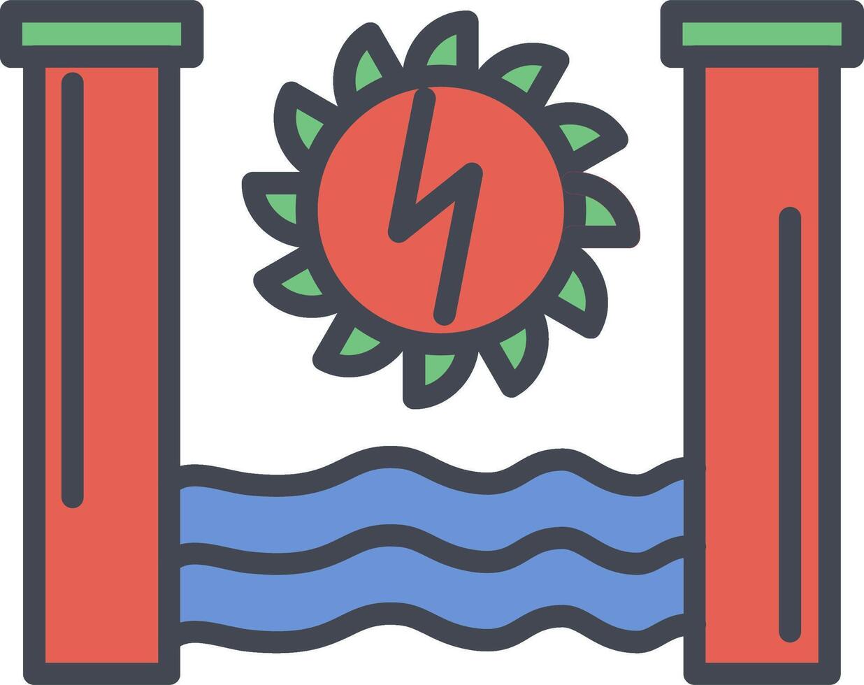 Hydro Power Vector Icon