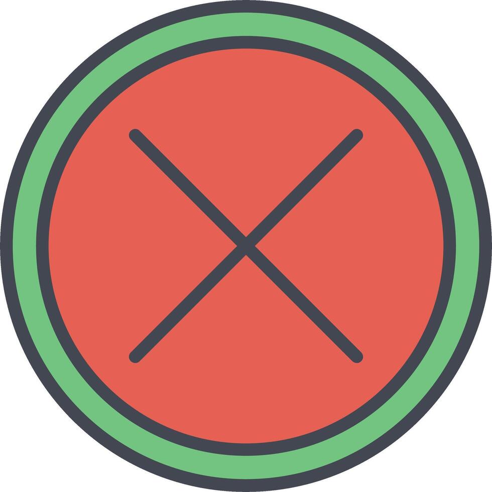 Do Not Cross Vector Icon