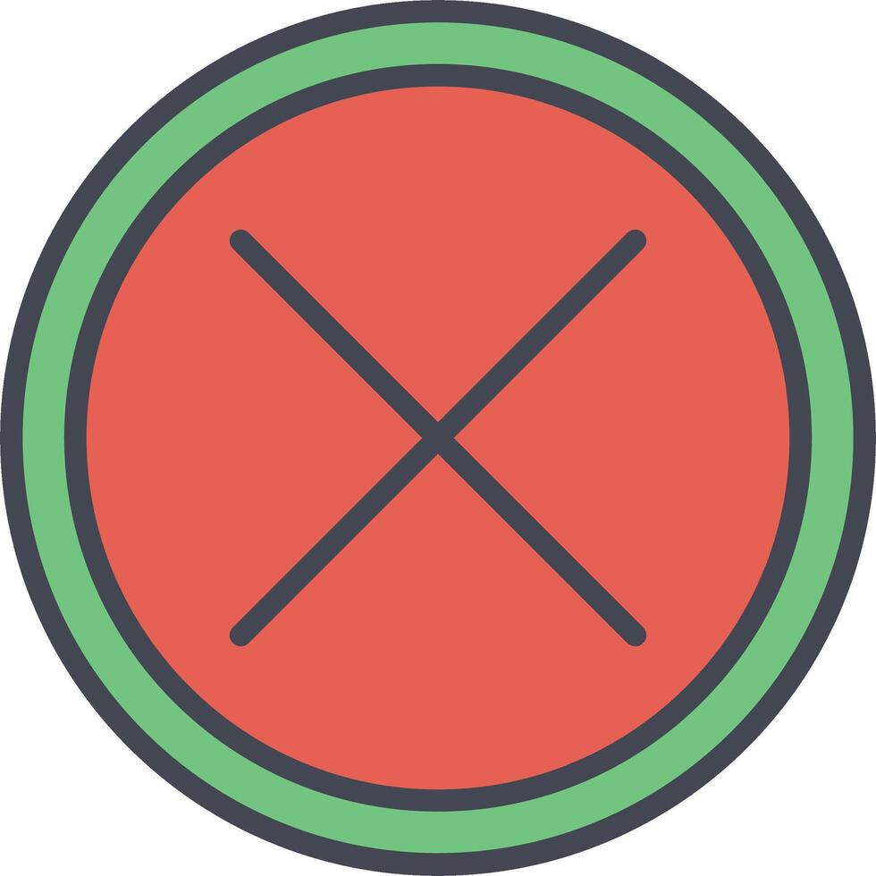 Do Not Cross Vector Icon