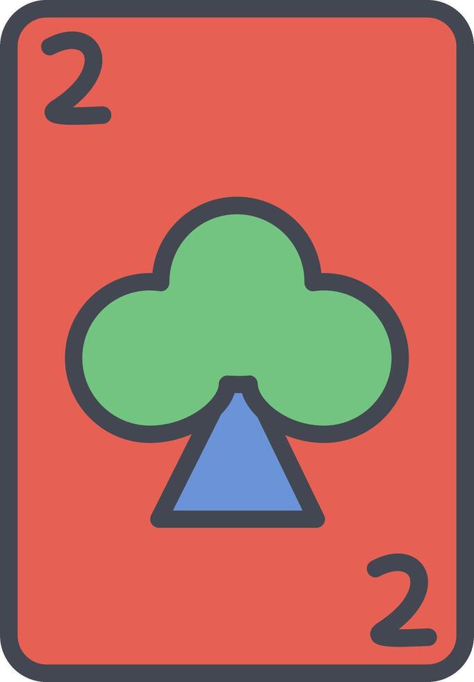 Clubs Card Vector Icon
