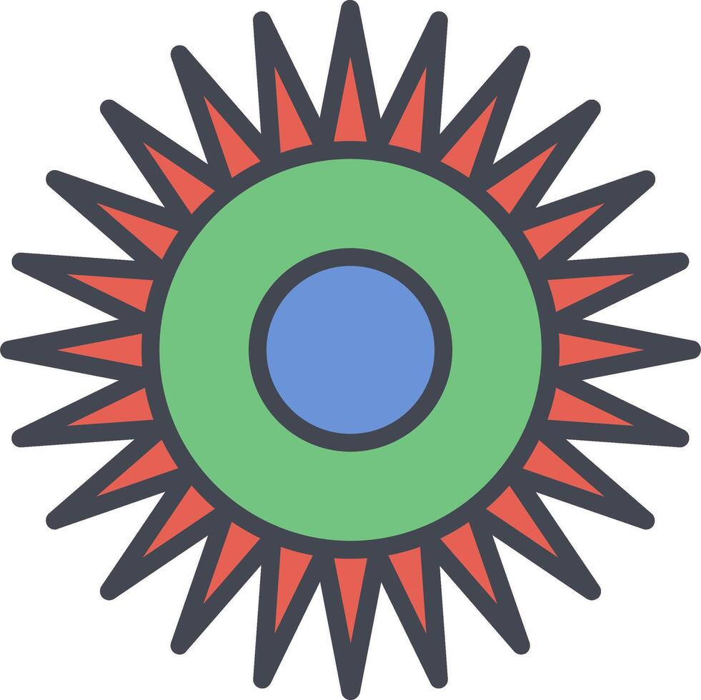 Optical Radiation Vector Icon