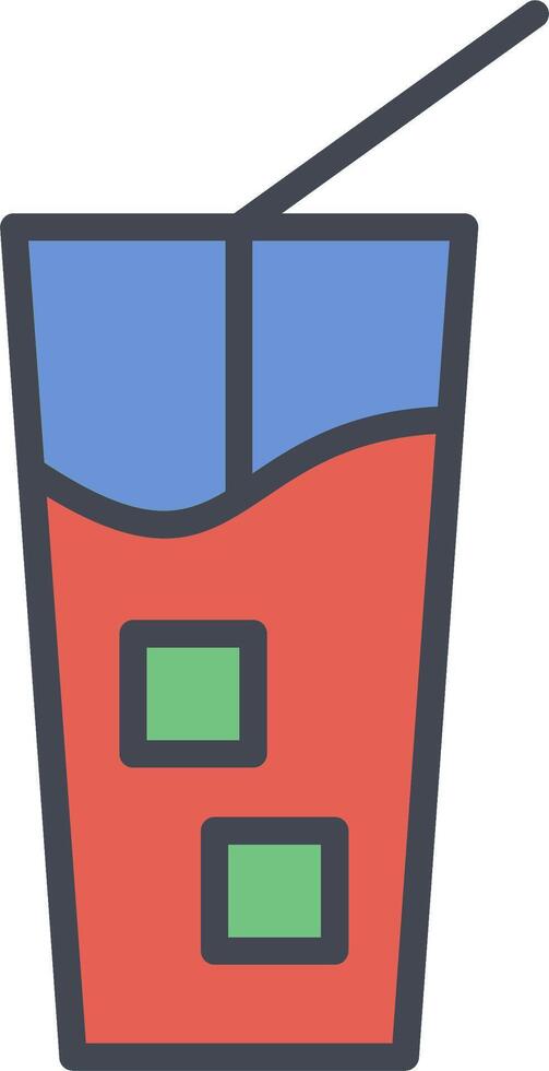 Iced Coffee Vector Icon