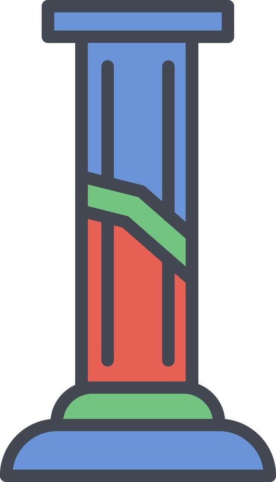 Broken Pillar Vector Icon