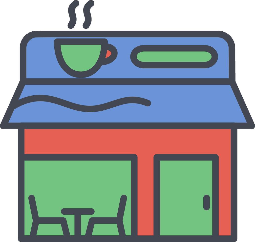 icono de vector de cafetería