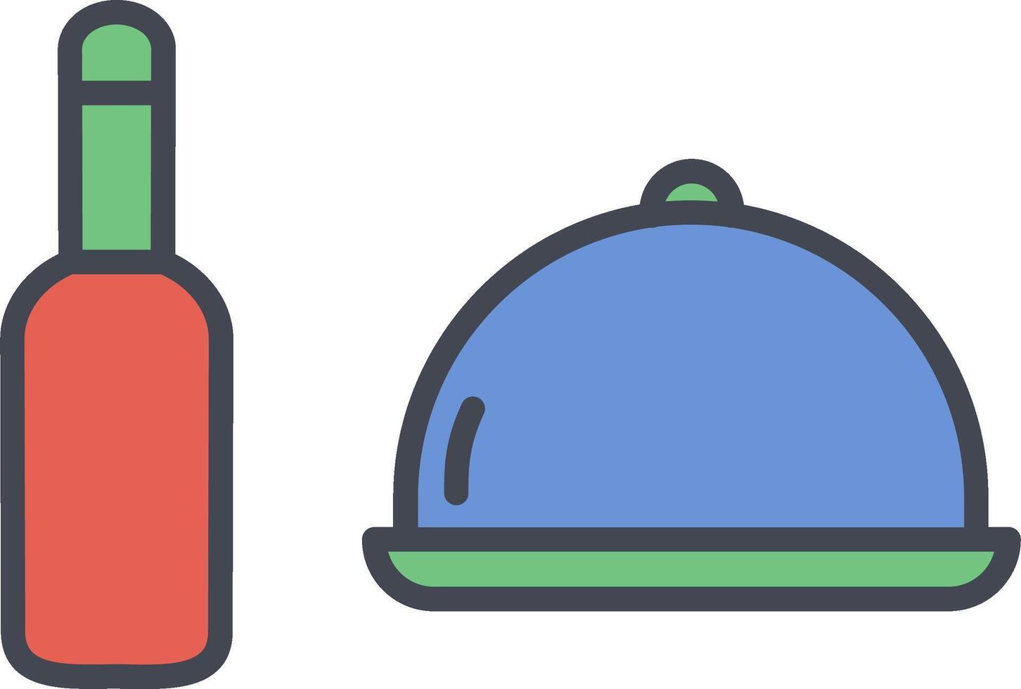 Food and Beer Vector Icon