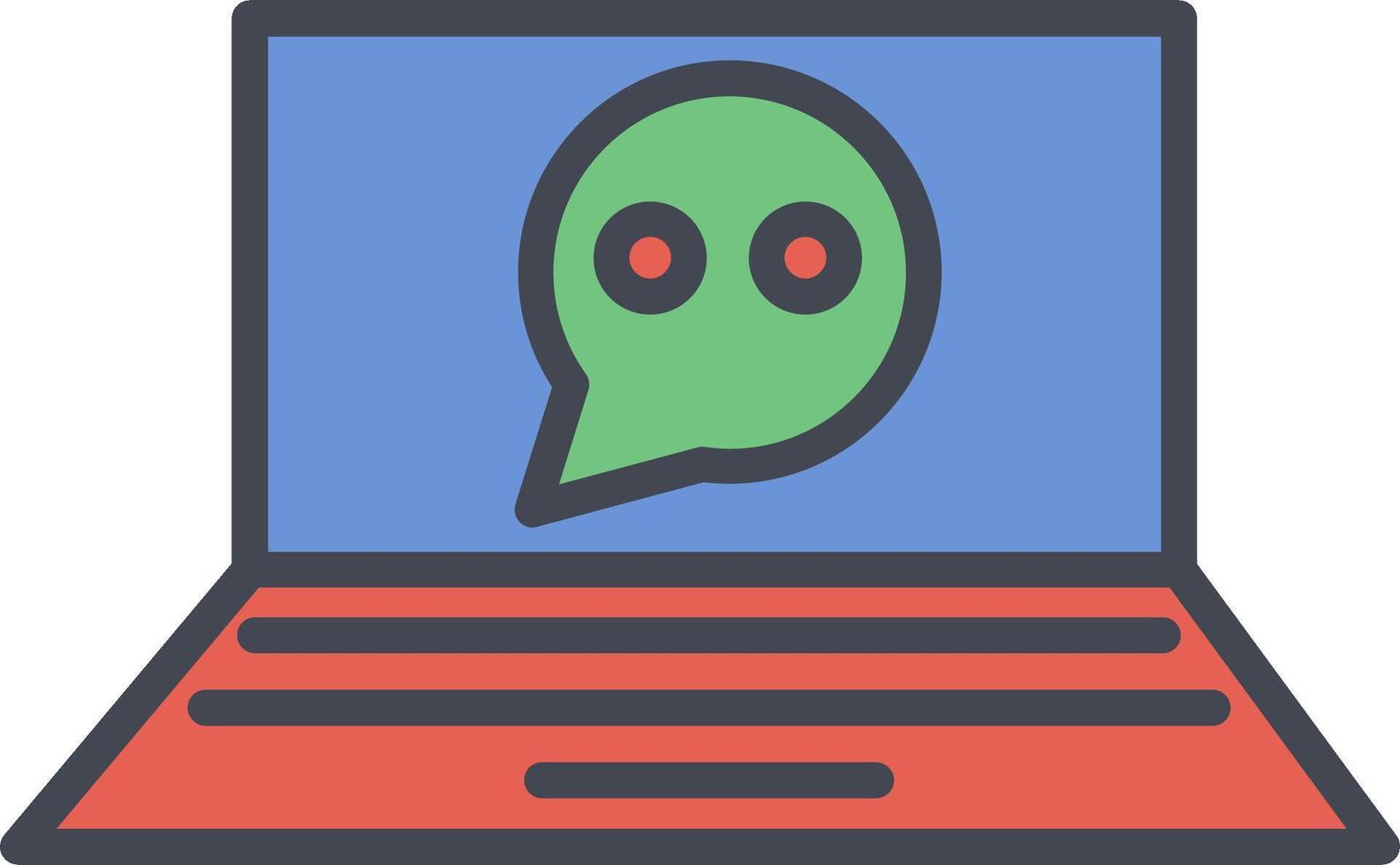 Online Conversation Vector Icon