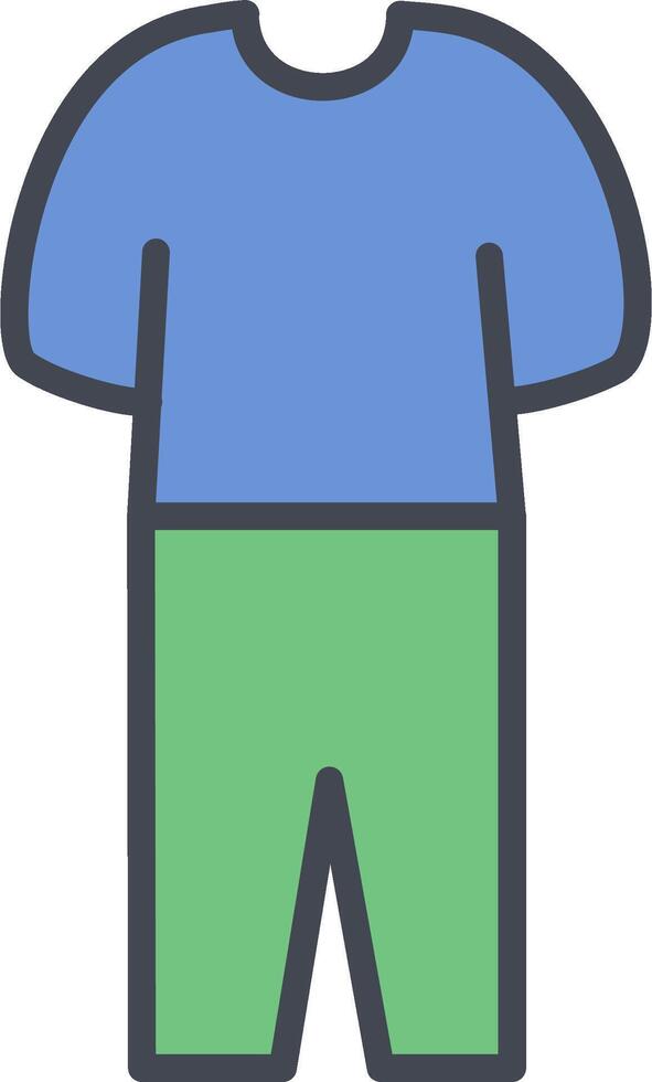 Pyjamas Suit Vector Icon