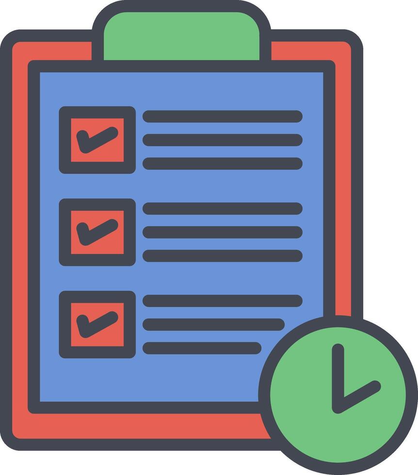 Content Planning Vector Icon