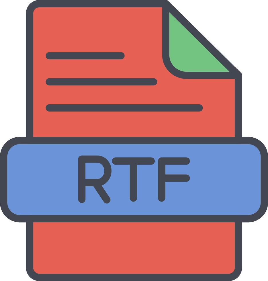 RTF Vector Icon