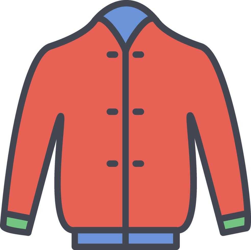 Stylish Jacket Vector Icon