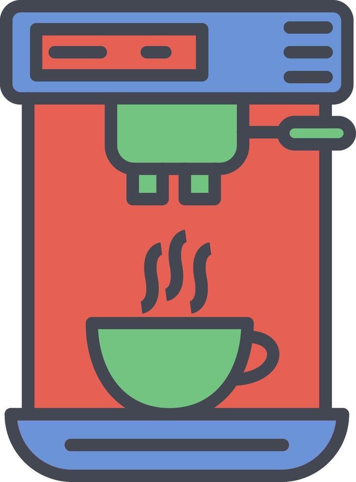 café máquina yo vector icono