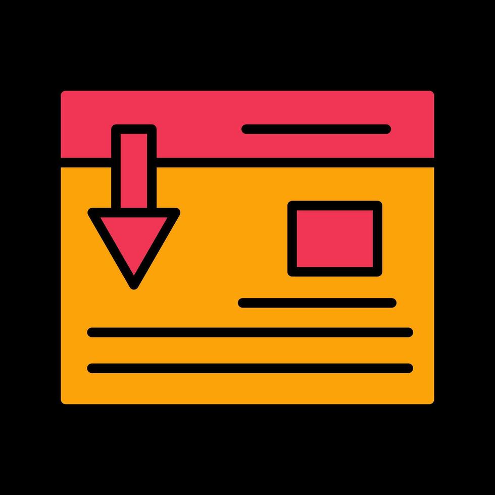 Landing Page Vector Icon