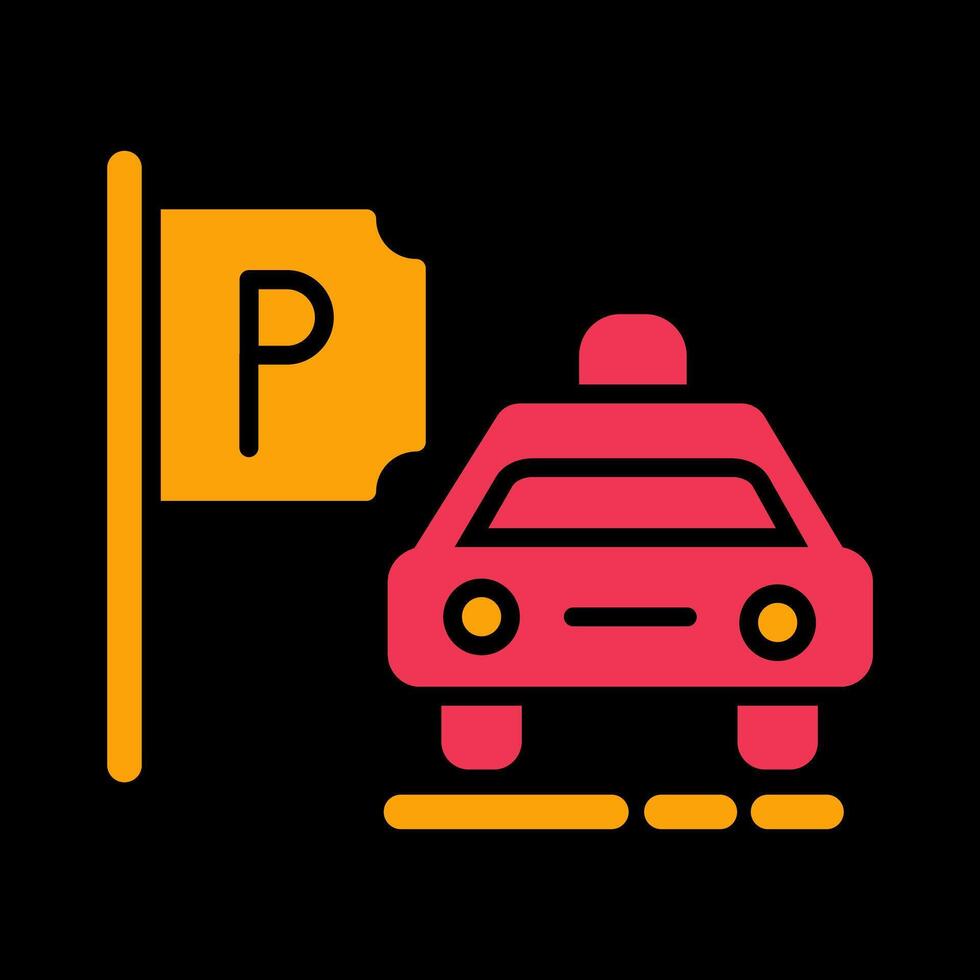 Taxi Stand Vector Icon