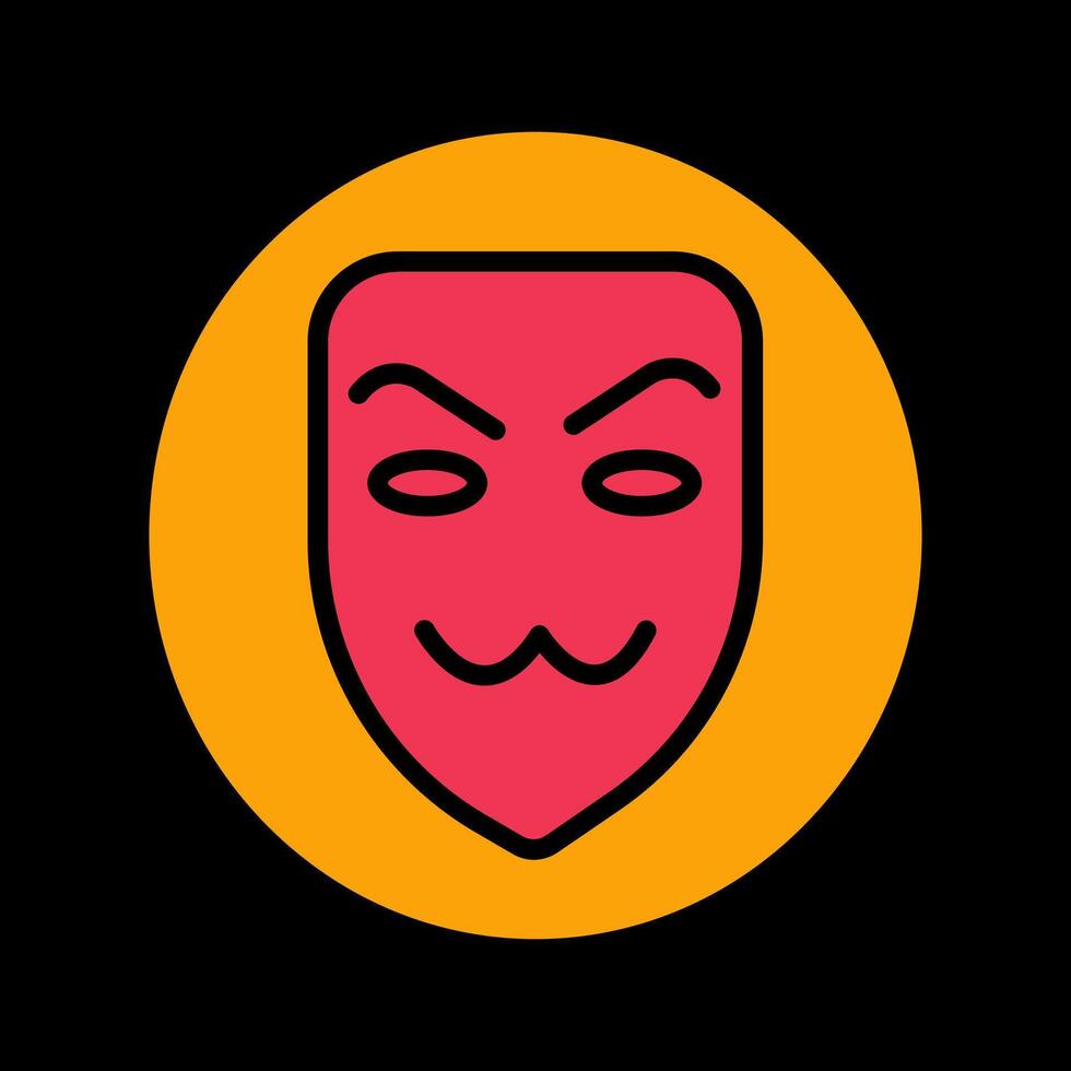 icono de vector de máscara de hacker