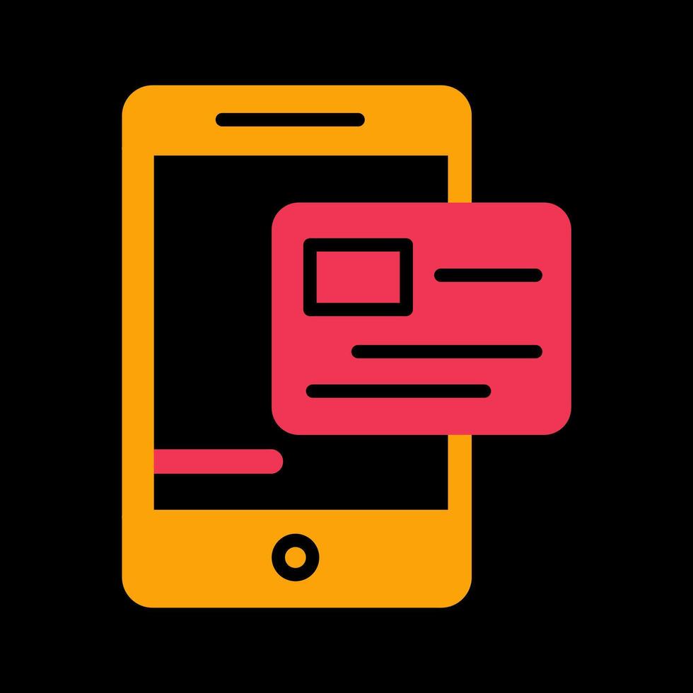 Pay via Card Vector Icon