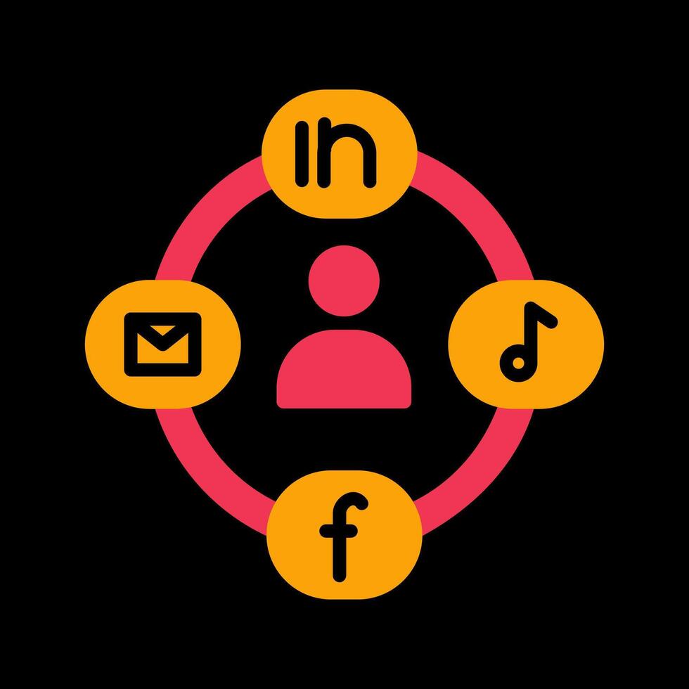 Social Circle Vector Icon