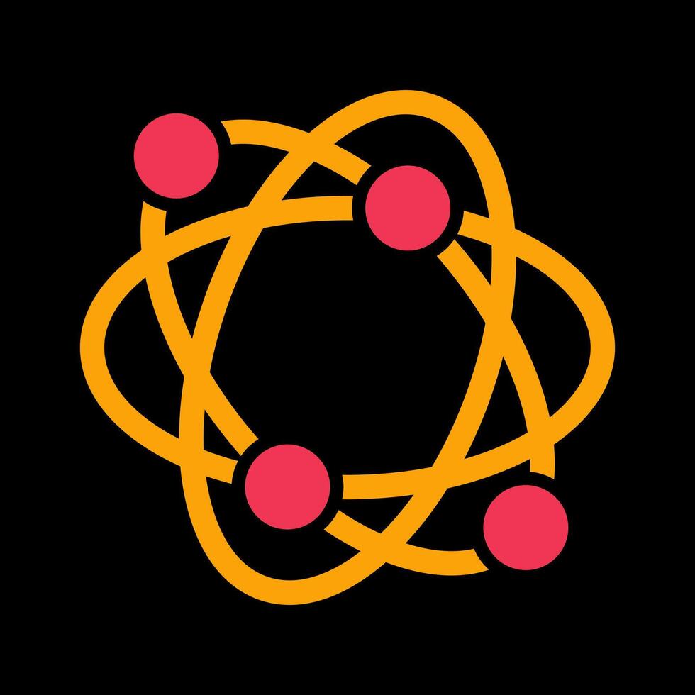 Atomic Structure Vector Icon