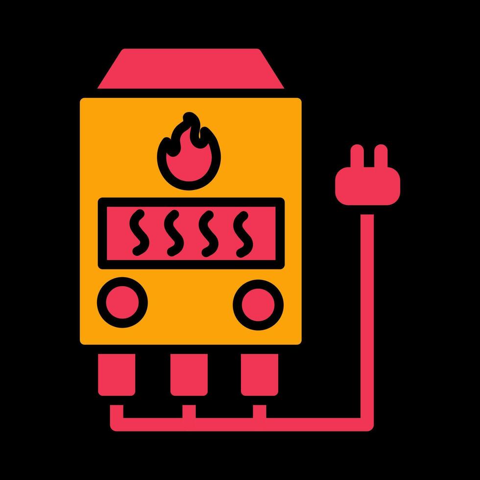 Electric Furnace Vector Icon