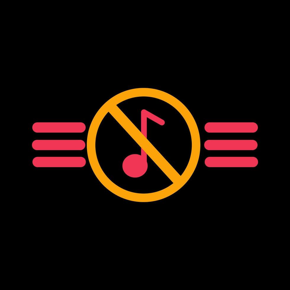 Music Disabled Vector Icon