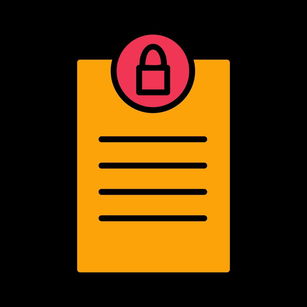 Privacy Page Vector Icon