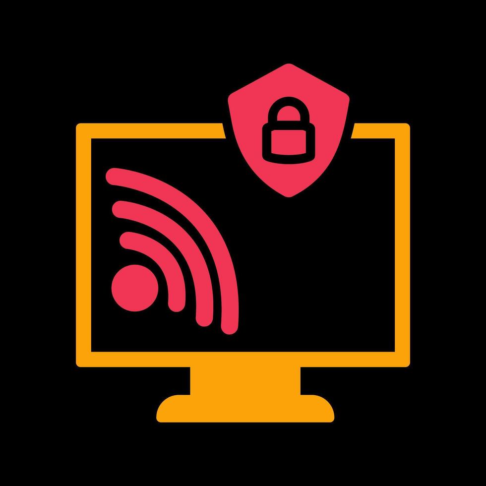 Wifi Security Vector Icon