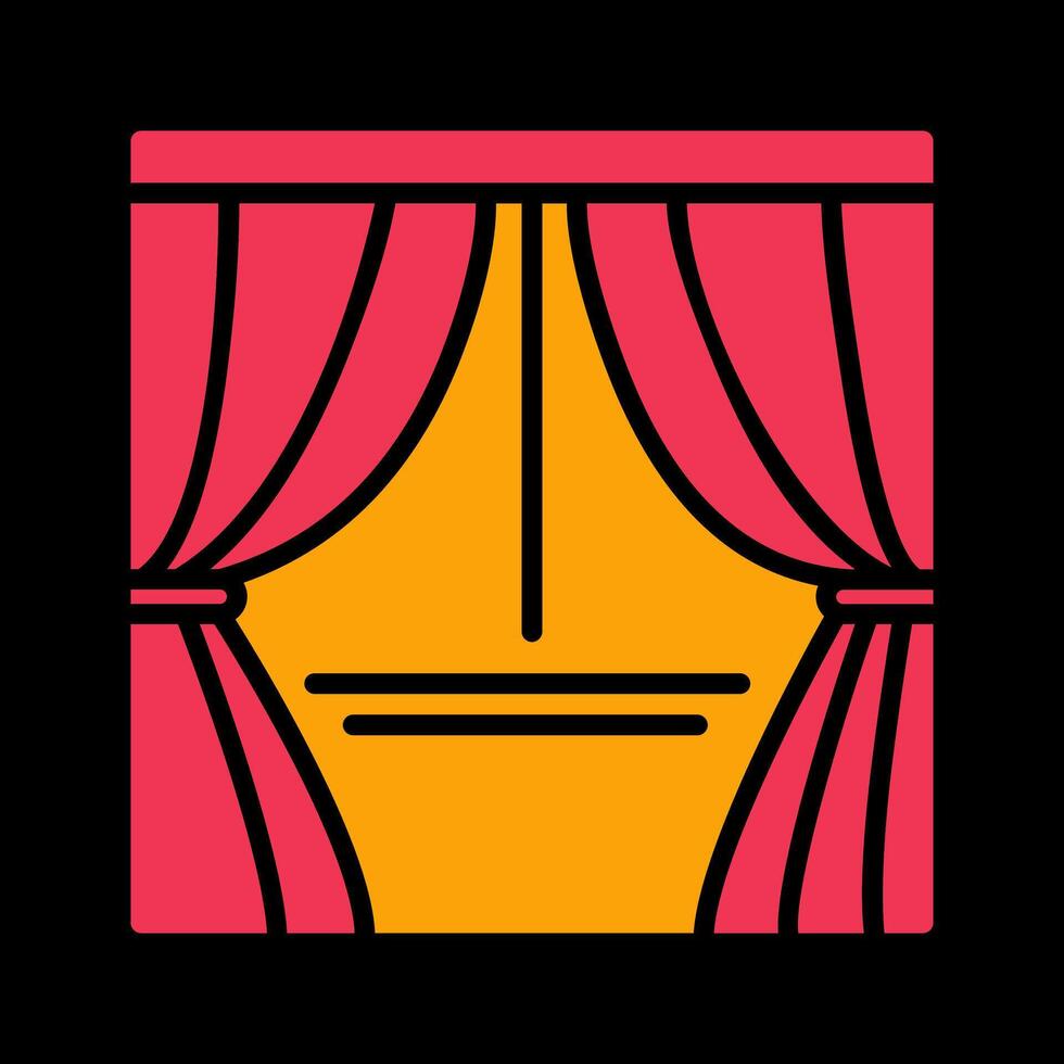 Curtains Vector Icon