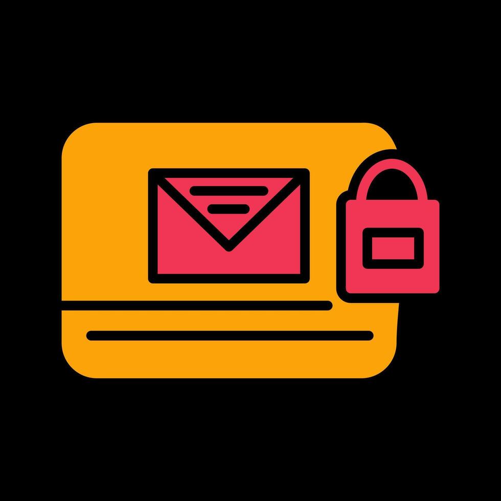 Locked Mail Vector Icon