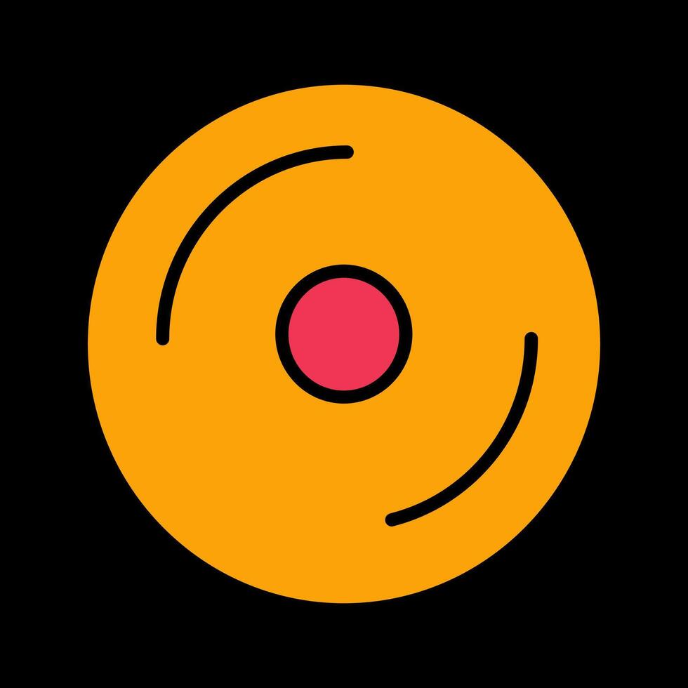 icono de vector de disco compacto