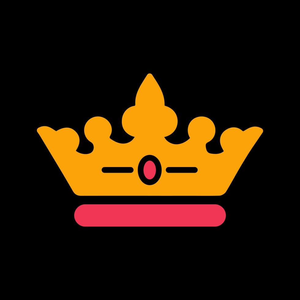 icono de vector de corona