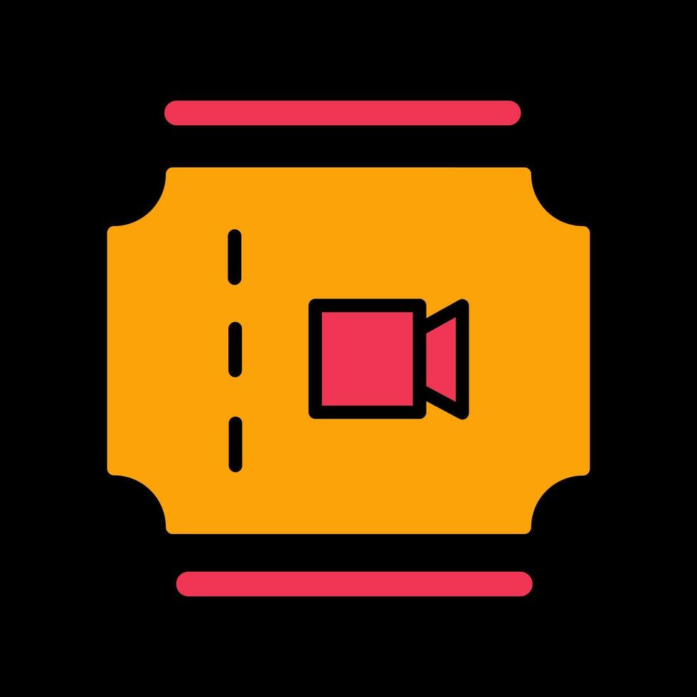 Movie Ticket Vector Icon