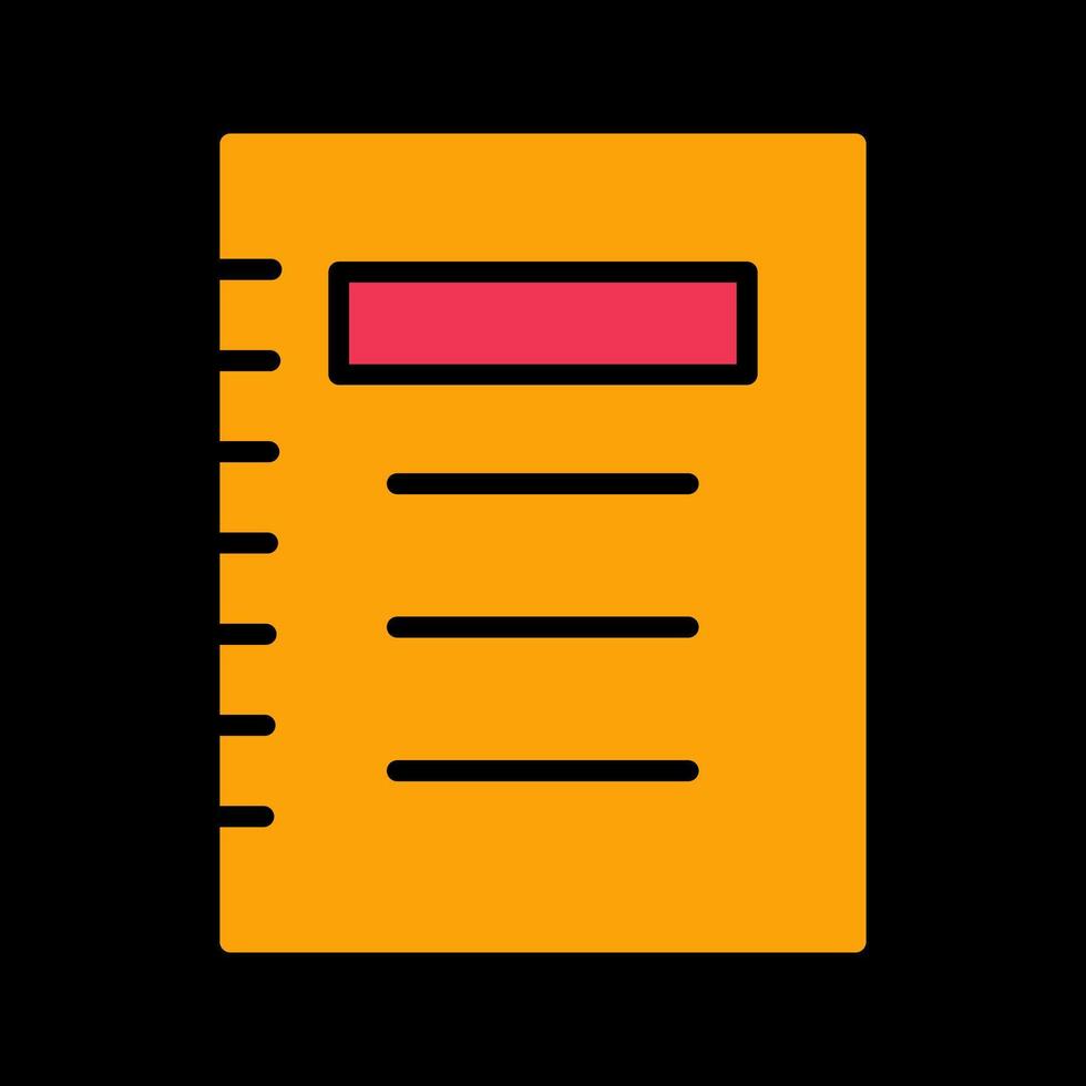 Notepad Vector Icon