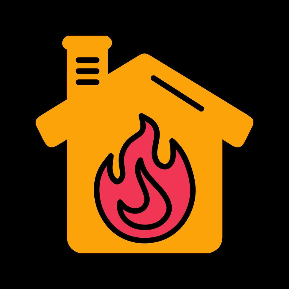 Housefire Vector Icon