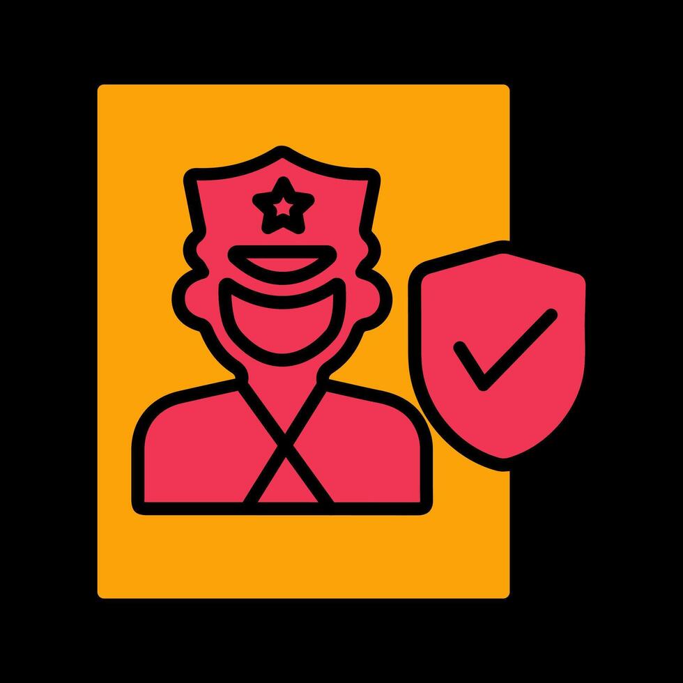 Cinema Security Guard Vector Icon