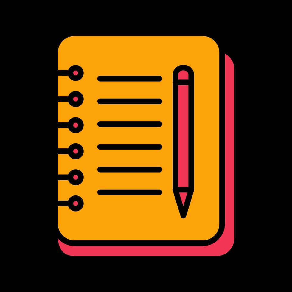 Notebook And Pen Vector Icon