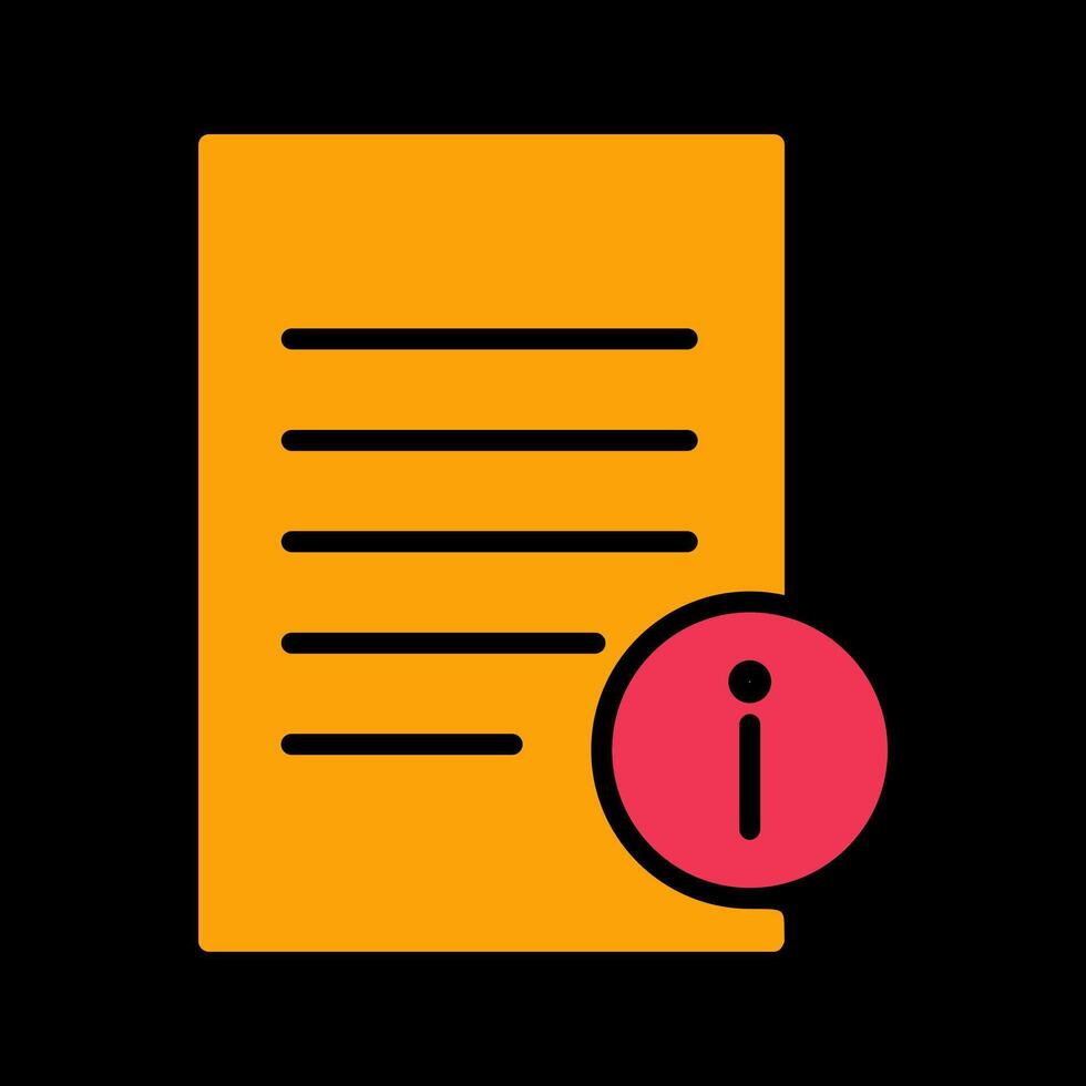 Information Document Vector Icon