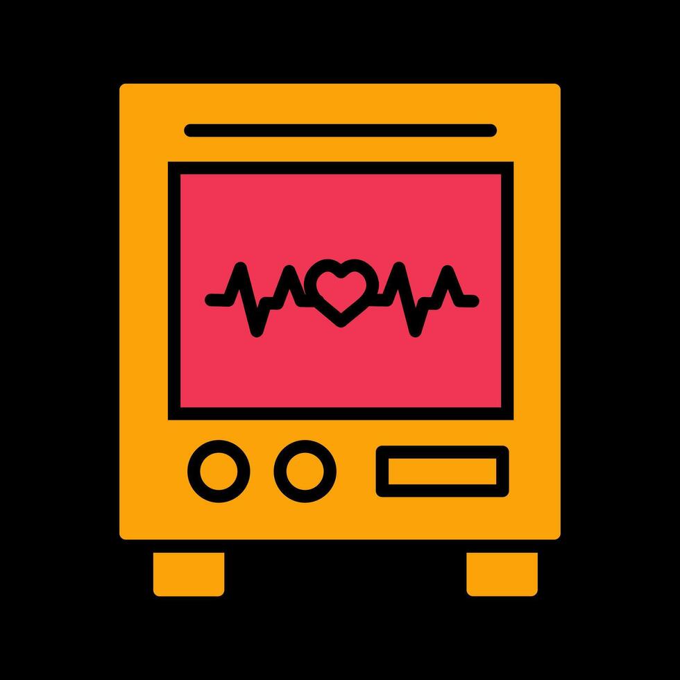 Heart Rate Machine Vector Icon