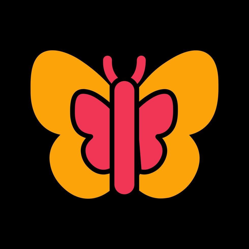 icono de vector de mariposa