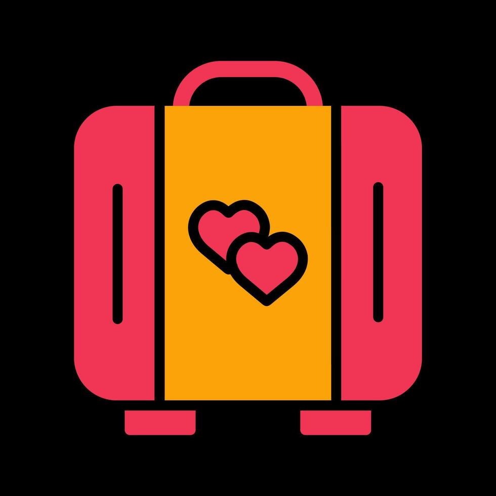 Lover Suitcase Vector Icon