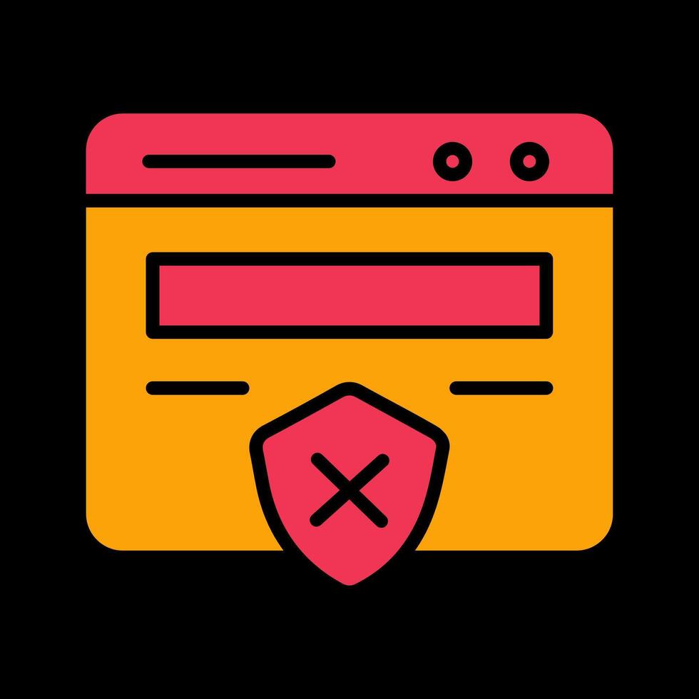 Unprotected Website Vector Icon